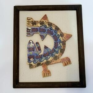 Ceramic Tile Art Southwestern Style Wall Decor Framed